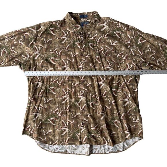 Chaps Ralph Lauren Vintage 90s Geese Button Down Shirt Big & Tall Men's 3XB - Picture 4 of 6